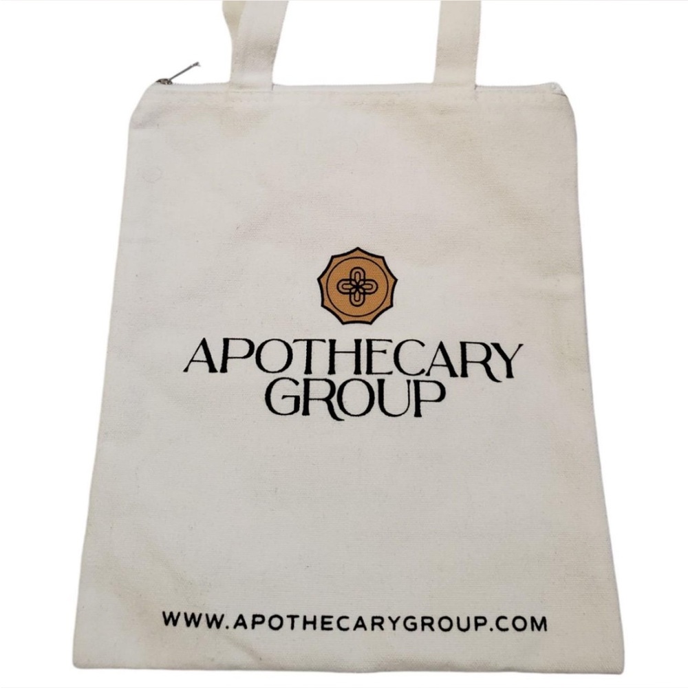Apothecary Group White Zippered Tote Bag
